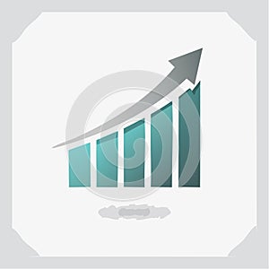 Financial Growth and Success Chart Vector