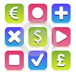 Financial icons set great for any use, Vector EPS10.