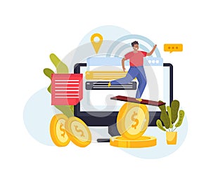 Financial Instability Icons Background