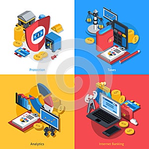 Financial Isometric Set