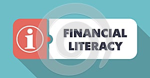 Financial Literacy Concept in Flat Design.