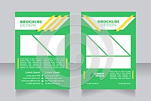 Financial management blank brochure design