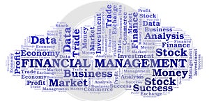 Financial Management word cloud.
