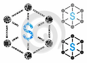 Financial network Composition Icon of Humpy Elements