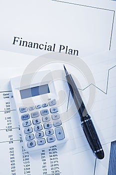 Financial Plan Blue Tone