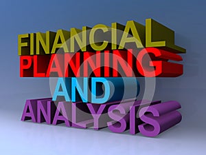 Financial planning and analysis