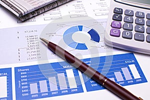 Finanční plánování modrý zprávy 