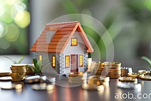 Financial Planning Home Loans, Insurance, Savings concepts