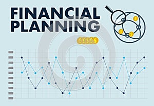 financial planning Retirement planning woman and man at retirement with consultant or adviser