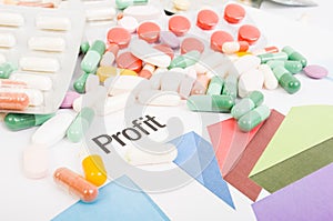 Financial profit from pills sales