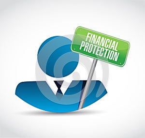 Financial Protection avatar sign concept