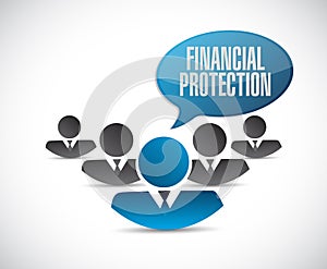 Financial Protection teamwork sign