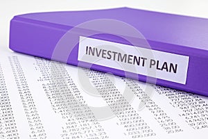 Financial report for investment plan