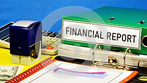 Financial report - the text label for the folder office of the Registrar.