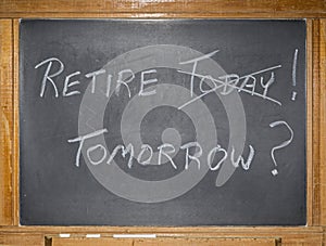 Financial retirement plan delaying delay career planning decision date