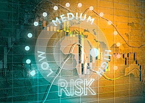 Financial risk concept