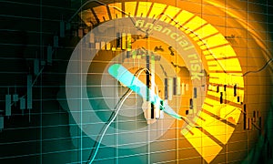 Financial risk concept