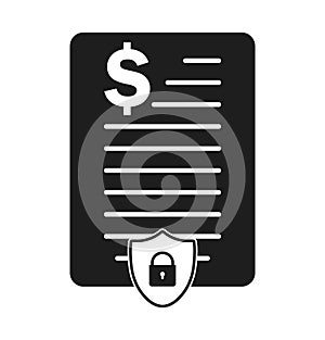 Financial security icon.