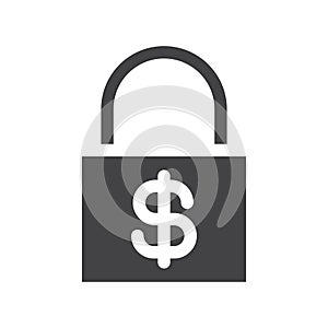 Financial Security icon simple vector symbol