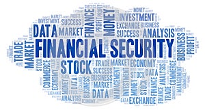Financial Security word cloud.