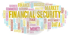 Financial Security word cloud.