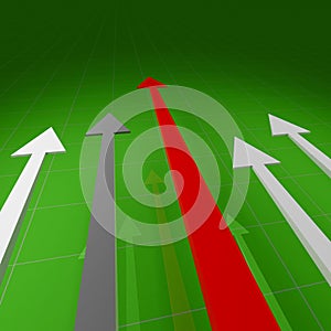 Financial stat arrows