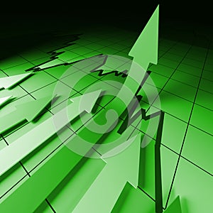 Financial stat arrows