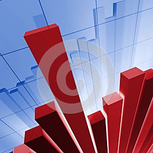 Financial stat background