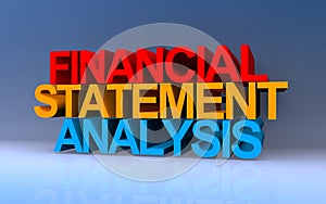 financial statement analysis on blue