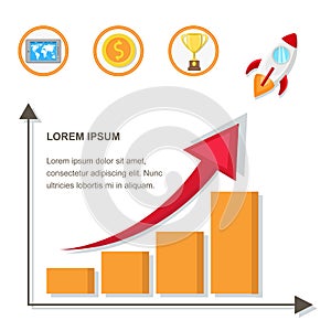 Financial Statement, Business Report Illustration