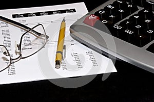 Financial statement and tools