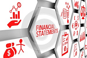 FINANCIAL STATEMENTS concept cell background