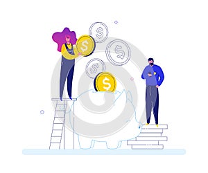 Financial success - modern flat design style colorful illustration