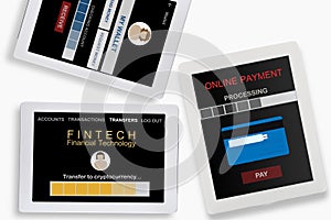 Financial technology concept