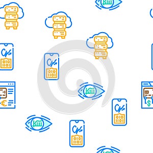 Financial Technology And Software Icons Set Vector