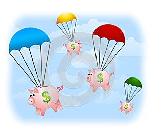 Financial Windfall Piggybanks