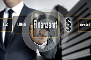 Finanzamt (in german Tax authorities, vat; income, trade tax) to photo