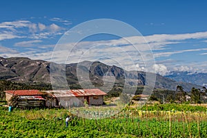 Finca (farm) on the Road to Saraguro, Ecuador photo