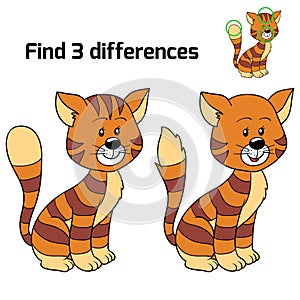 Find 3 differences (cat)