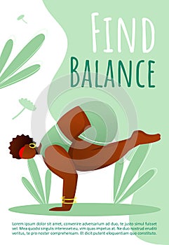 Find balance brochure template