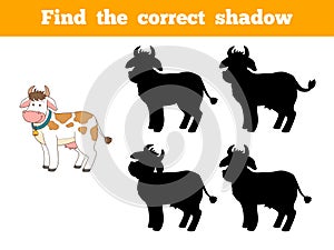 Find the correct shadow (cow)