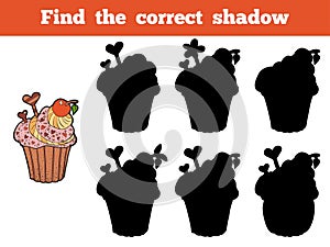 Find the correct shadow (cupcake)