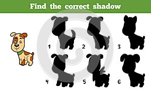 Find the correct shadow (dog)