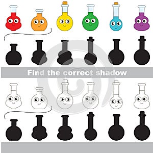 Find correct shadow for each object, the set game.