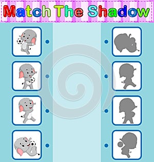 Find the correct shadow of the elephant