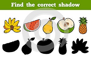 Find the correct shadow (fruits) photo