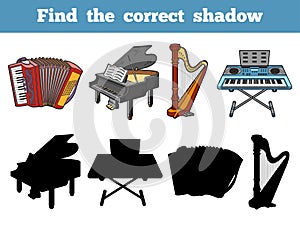 Find the correct shadow (musical instruments)