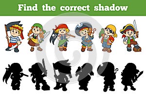 Find the correct shadow (set of characters pirates)