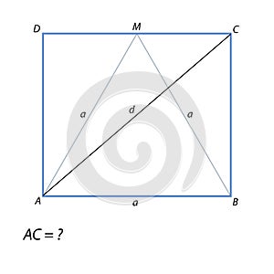 Find a diagonal rectangle ABCD