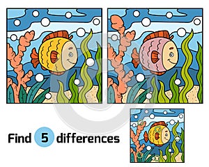 Find differences (fish and background)